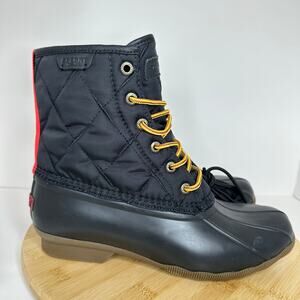 Sperry Top Sider Mens Saltwater Nylon Duck Boots STS23071 Waterproof Size 9.5